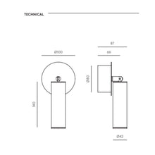 Indlæs billede til gallerivisning NYHED Tura Væglampe
