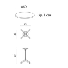 Indlæs billede til gallerivisning Frasca Mini foldebord Ø60 Nardi