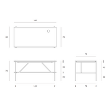Indlæs billede til gallerivisning Oscar skrivebord teak