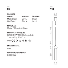 Indlæs billede til gallerivisning Delie pendel loftlampe