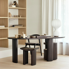 Indlæs billede til gallerivisning Boomerang skrivebord mahogni