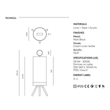 Indlæs billede til gallerivisning NYHED Nooi Bordlampe