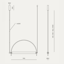 Indlæs billede til gallerivisning Arc loftlampe
