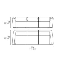 Indlæs billede til gallerivisning NYHED Ladigue sofa 3 pers.