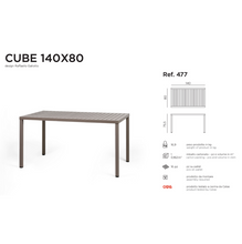 Indlæs billede til gallerivisning Cube bord 140x80 Nardi