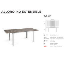 Indlæs billede til gallerivisning Alloro 140 udtræksbord Nardi