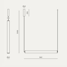 Indlæs billede til gallerivisning Tube loftlampe