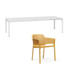 Indlæs billede til gallerivisning Net stole 8 stk & Rio 210 udtræksbord Nardi