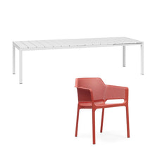 Indlæs billede til gallerivisning Net stole 8 stk & Rio 210 udtræksbord Nardi