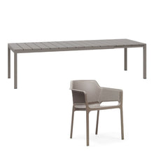 Indlæs billede til gallerivisning Net stole 8 stk & Rio 210 udtræksbord Nardi