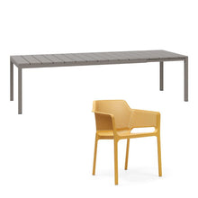 Indlæs billede til gallerivisning Net stole 8 stk & Rio 210 udtræksbord Nardi