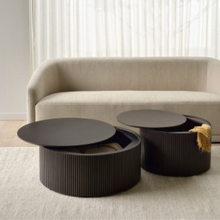 Indlæs billede til gallerivisning NYHED Roller Max Mahoghni sofabord Ø80