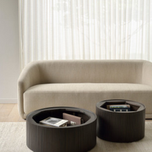 Indlæs billede til gallerivisning NYHED Roller Max Mahoghni sofabord Ø80