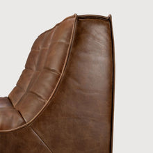 Indlæs billede til gallerivisning N701 sofa Chestnut - 3 pers. læder
