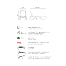 Indlæs billede til gallerivisning Omega solseng Nardi