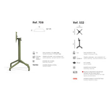 Indlæs billede til gallerivisning Frasca Mini foldebord 80x80 Nardi