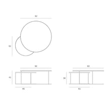 Indlæs billede til gallerivisning Nesting sofaborde sæt