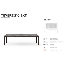 Indlæs billede til gallerivisning Tevere udtræksbord 210 Nardi