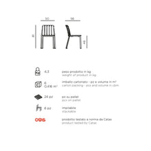 Indlæs billede til gallerivisning Tiberina Bistrot stol Nardi - NYHED