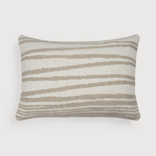 White Stripes outdoor cushion