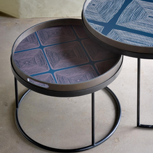 Indlæs billede til gallerivisning Runde bakkeborde - sæt