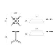 Indlæs billede til gallerivisning Frasca Maxi bord 80x80 Nardi