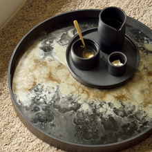 Indlæs billede til gallerivisning Organic glass tray grey