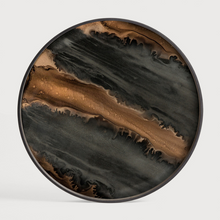 Indlæs billede til gallerivisning Organic glass tray bronze
