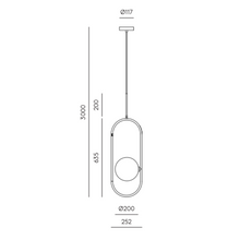 Indlæs billede til gallerivisning Abbacus loftslampe