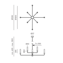 Indlæs billede til gallerivisning Delie loftlampe