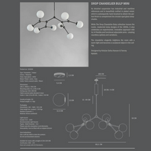 Indlæs billede til gallerivisning Drop Chandelier Bulp Mini loftlampe