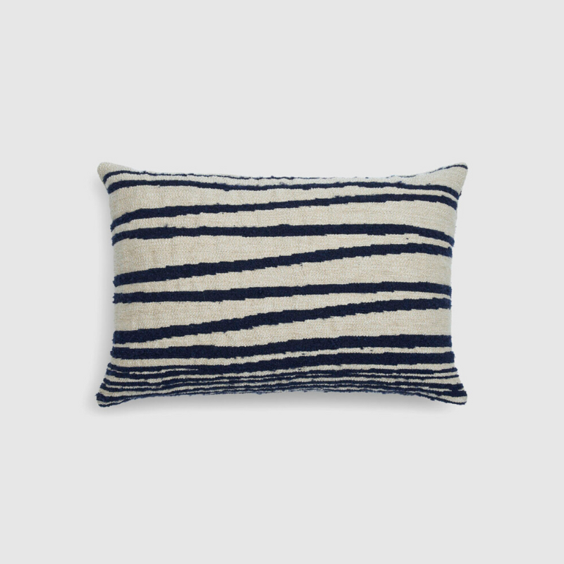 White Stripes cushion