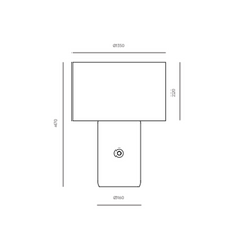 Indlæs billede til gallerivisning Sand Bordlampe