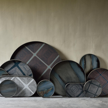 Indlæs billede til gallerivisning Midnight Linear Squares bakke