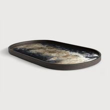 Indlæs billede til gallerivisning Black Organic glass tray