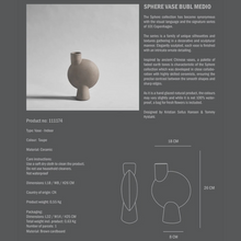 Indlæs billede til gallerivisning Mål og størrelse vase