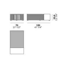 Indlæs billede til gallerivisning Norman sofabord 120 cm