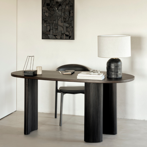 Boomerang skrivebord mahogni