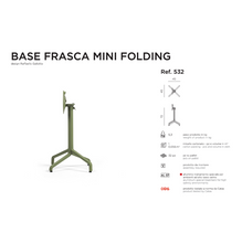 Indlæs billede til gallerivisning Frasca Mini Foldebord - kvadratisk plade
