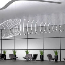 Indlæs billede til gallerivisning Rings loftlampe Zava sølv aluminium vertikal
