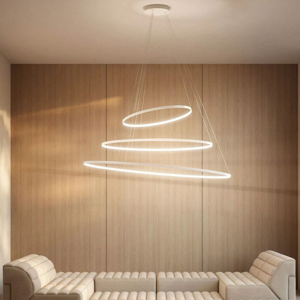 Rings loftslampe hvid tre ringe Zava