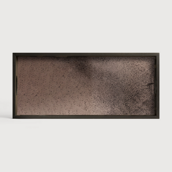 Bronze mirror tray rectangular