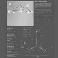 Indlæs billede til gallerivisning Drop Chandelier Bulp Grey
