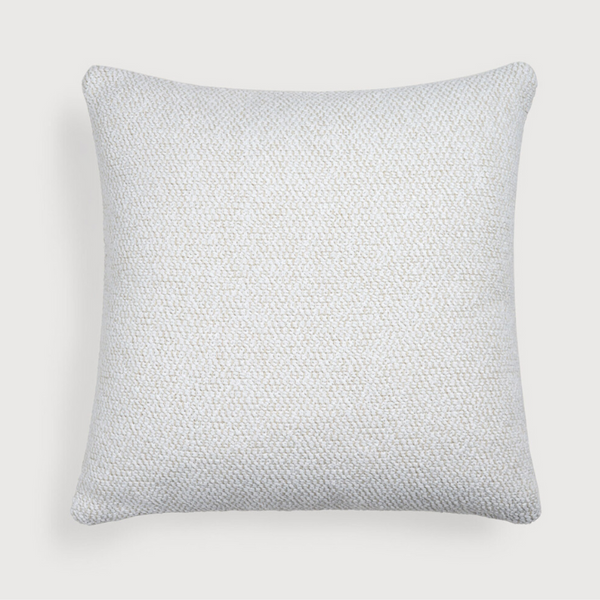 White Boucle Light outdoor cushion