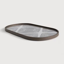 Indlæs billede til gallerivisning Linear Squares glass tray
