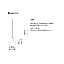 Indlæs billede til gallerivisning Giulietta Loftslampe
