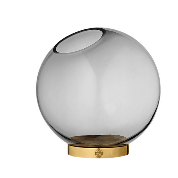 Globe vase - Black/Gold