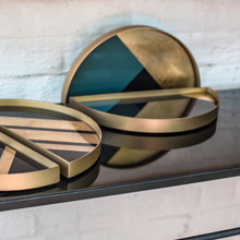 Indlæs billede til gallerivisning Geometric Half-Moon Mini Tray
