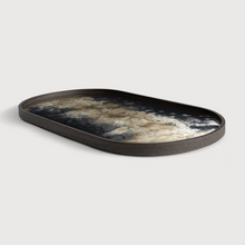 Indlæs billede til gallerivisning Black Organic glass tray
