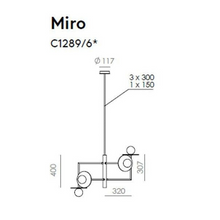 Indlæs billede til gallerivisning Miro loftslampe
